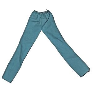 Vintage 1990s Barbie Doll Mattel? Or Clone? Turquoise Stretch Pants Back Seams